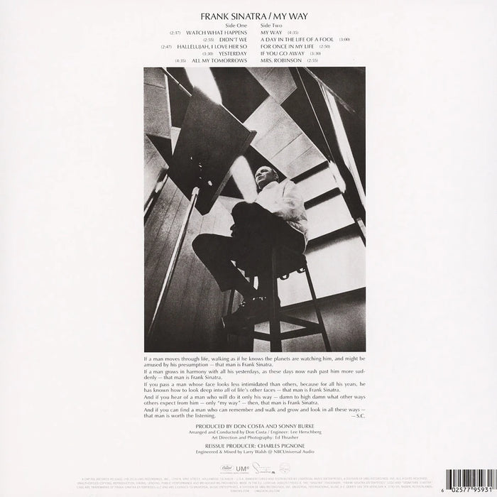 Frank Sinatra – My Way LP vinyl record, image 2 of 3