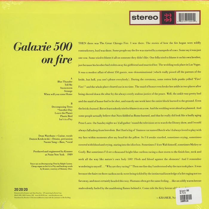 On Fire – Galaxie 500 LP vinyl record, image 2 of 2