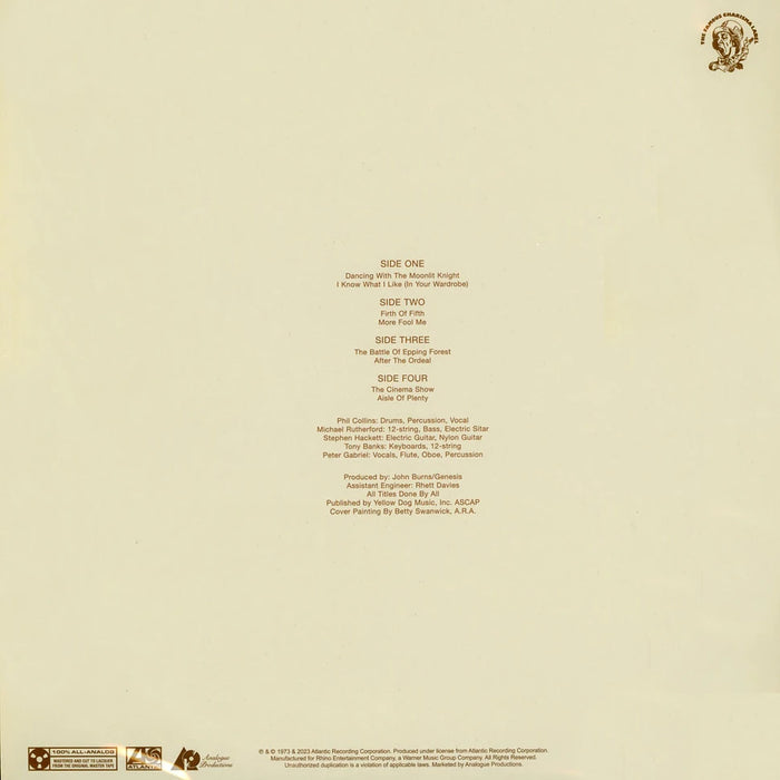 Genesis – Selling England By The Pound (2xLP, 180g, 45RPM, Analogue Productions Atlantic 75 Series) LP vinyl record, image 2 of 2