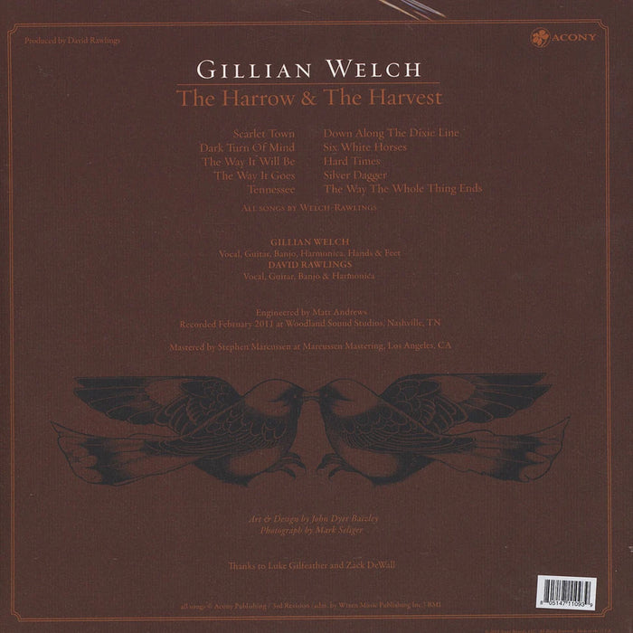 Gillian Welch – The Harrow & The Harvest LP vinyl record, image 2 of 3