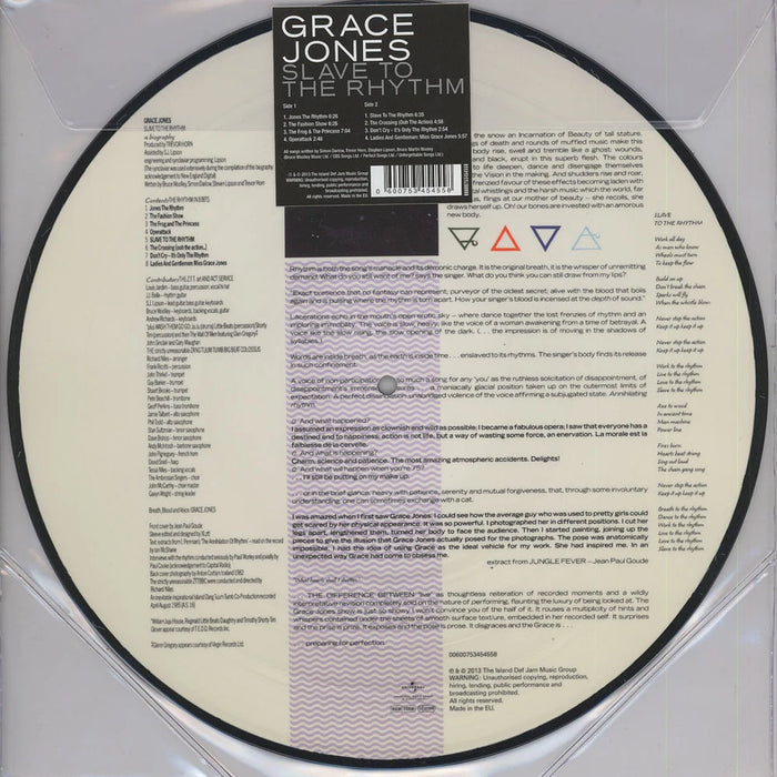 Grace Jones – Slave To The Rhythm LP vinyl record, image 2 of 2