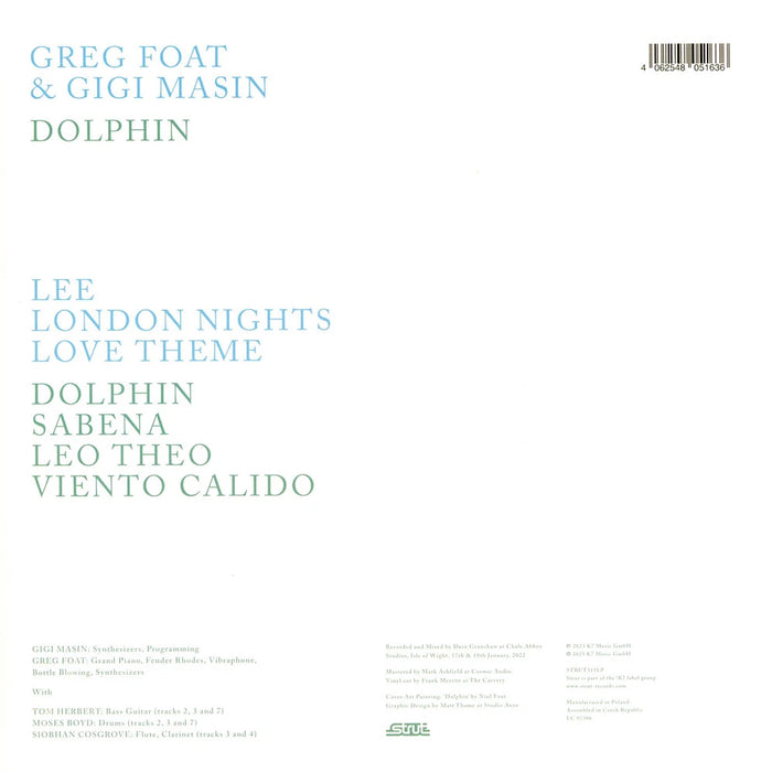 Greg Foat, Gigi Masin – Dolphin LP vinyl record, image 2 of 2