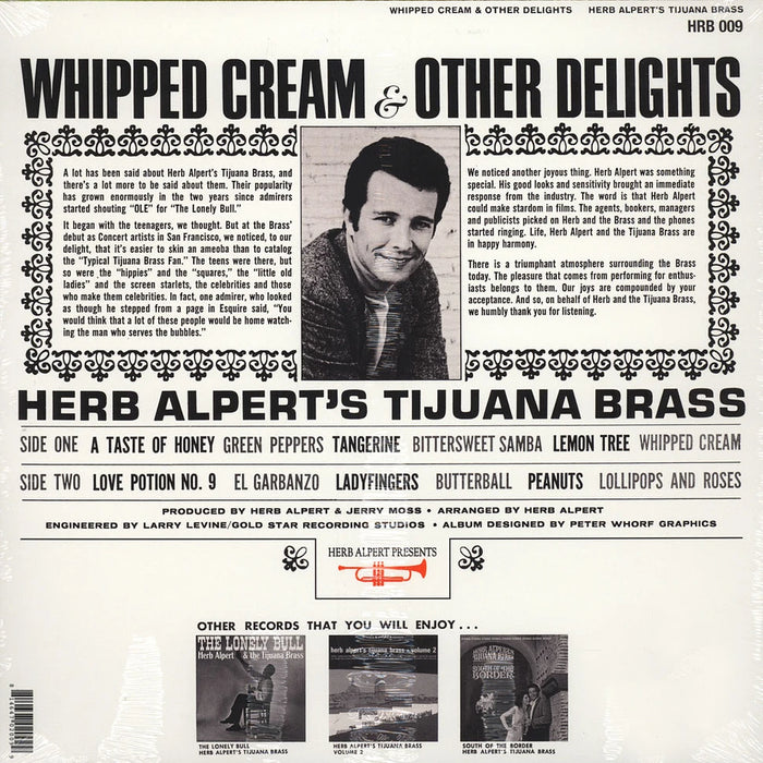 Herb Alpert & The Tijuana Brass – Whipped Cream & Other Delights (50th Anniversary Edition) LP vinyl record, image 2 of 3