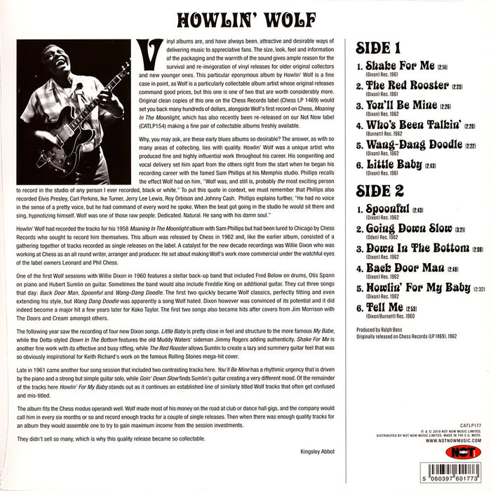 Howlin' Wolf – Howlin' Wolf LP vinyl record, image 2 of 3
