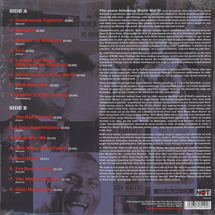 Howlin' Wolf – The Best Of Howlin' Wolf LP vinyl record, image 2 of 2