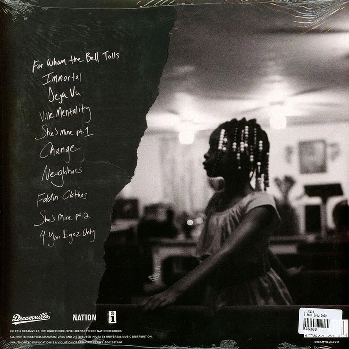 J. Cole – 4 Your Eyez Only LP vinyl record, image 2 of 3
