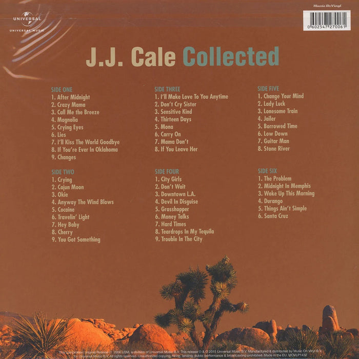 J.J. Cale – Collected (3xLP) LP vinyl record, image 2 of 3