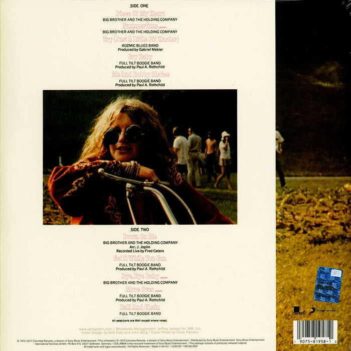 Janis Joplin – Janis Joplin's Greatest Hits LP vinyl record, image 2 of 3