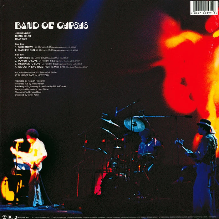 Jimi Hendrix – Band Of Gypsys LP vinyl record, image 2 of 3