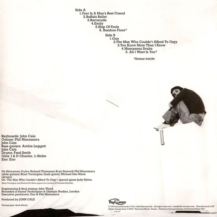 John Cale – Fear LP vinyl record, image 2 of 2