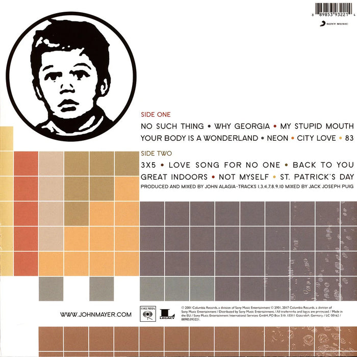 John Mayer – Room For Squares LP vinyl record, image 2 of 2