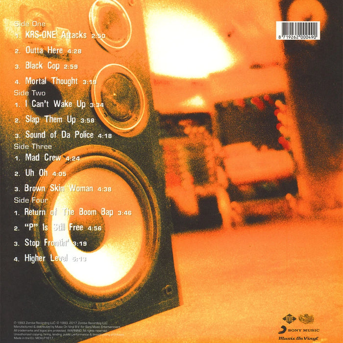 KRS-One – Return Of The Boom Bap (2xLP) LP vinyl record, image 2 of 3
