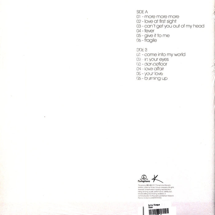 Kylie Minogue – Fever LP vinyl record, image 2 of 3