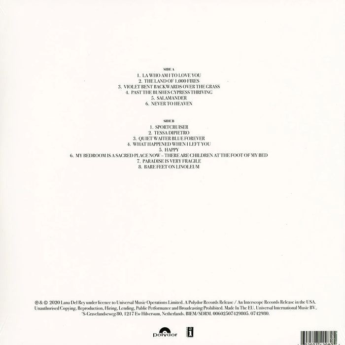 Lana Del Rey – Violet Bent Backwards Over The Grass LP vinyl record, image 2 of 3