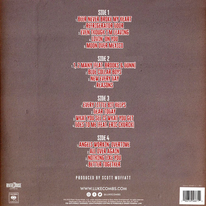 Luke Combs – What You See Is What You Get (2xLP) LP vinyl record, image 2 of 2