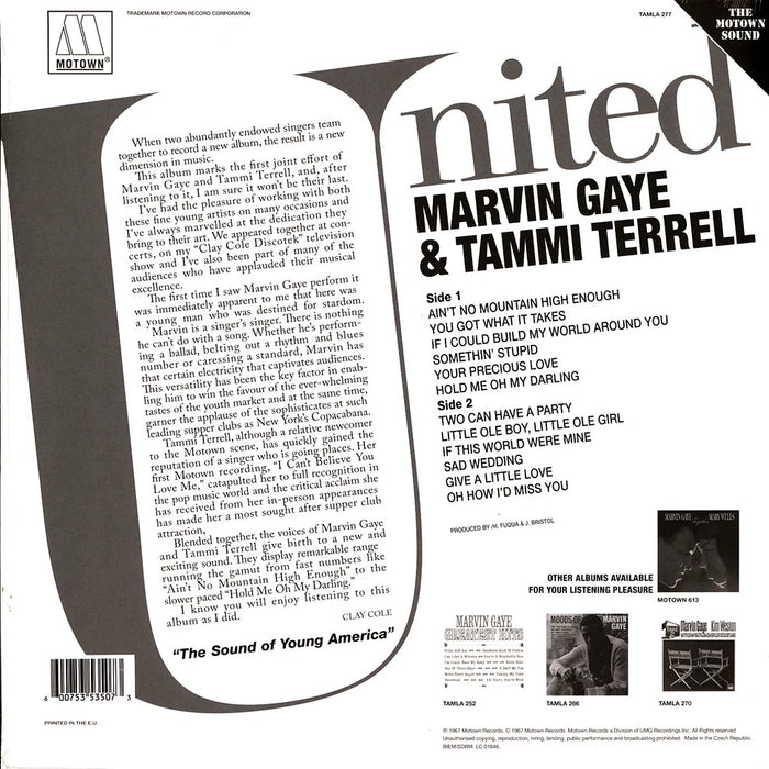 Marvin Gaye, Tammi Terrell – United LP vinyl record, image 2 of 2