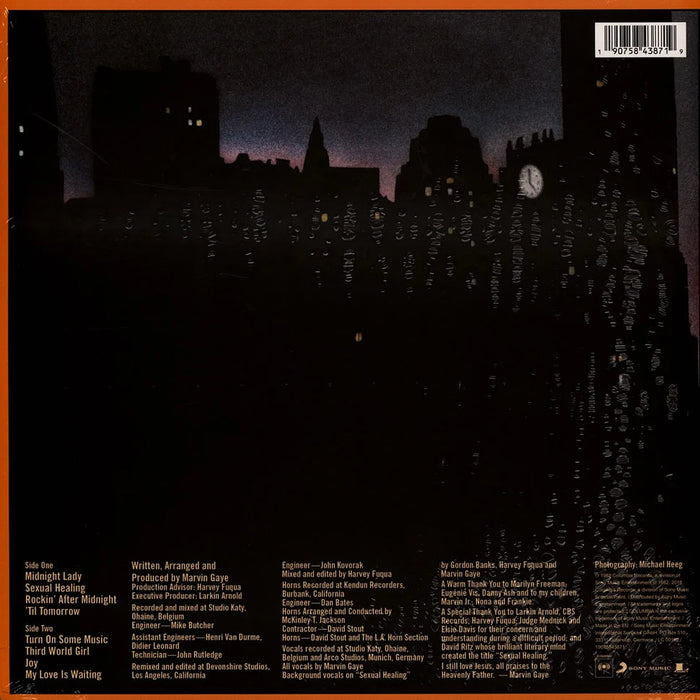 Marvin Gaye – Midnight Love LP vinyl record, image 2 of 3