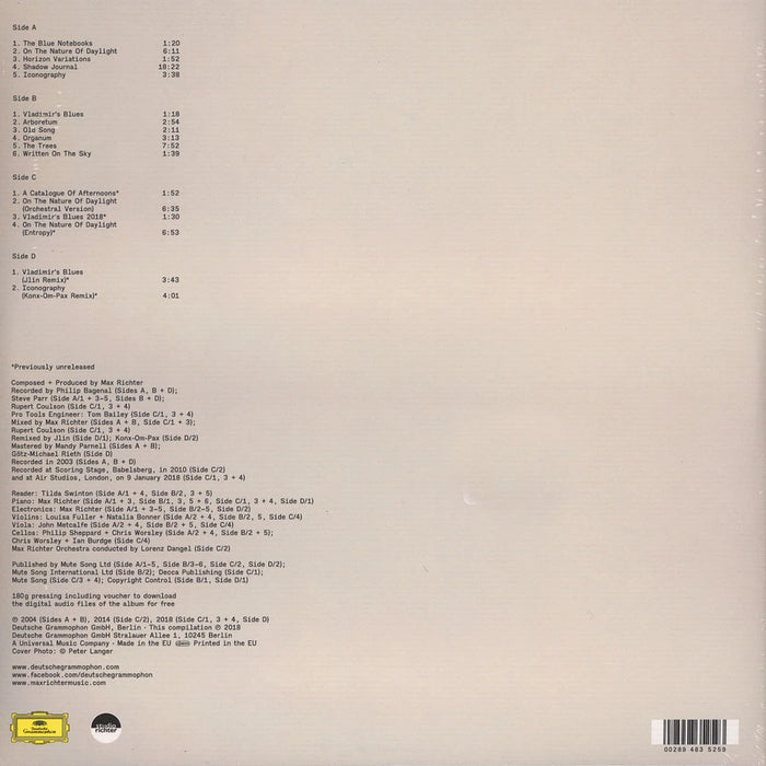 Max Richter – The Blue Notebooks (2xLP) LP vinyl record, image 3 of 3