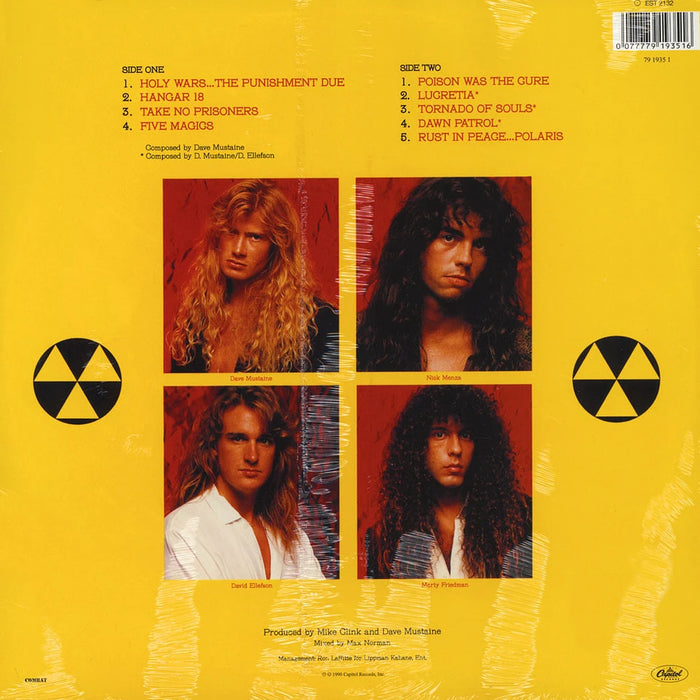 Rust In Peace – Megadeth LP vinyl record, image 2 of 2
