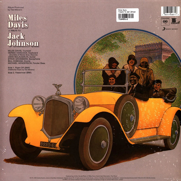Miles Davis – A Tribute To Jack Johnson LP vinyl record, image 2 of 2