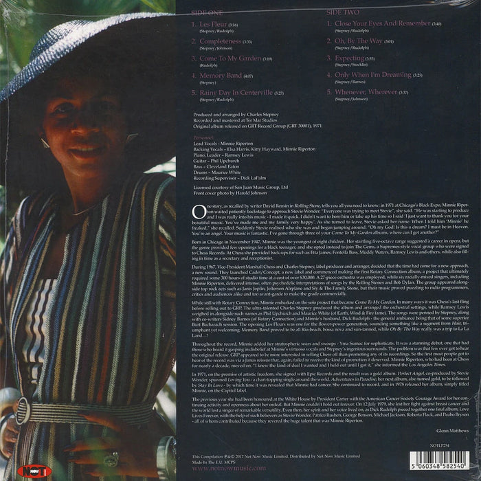 Come To My Garden – Minnie Riperton LP vinyl record, image 2 of 2