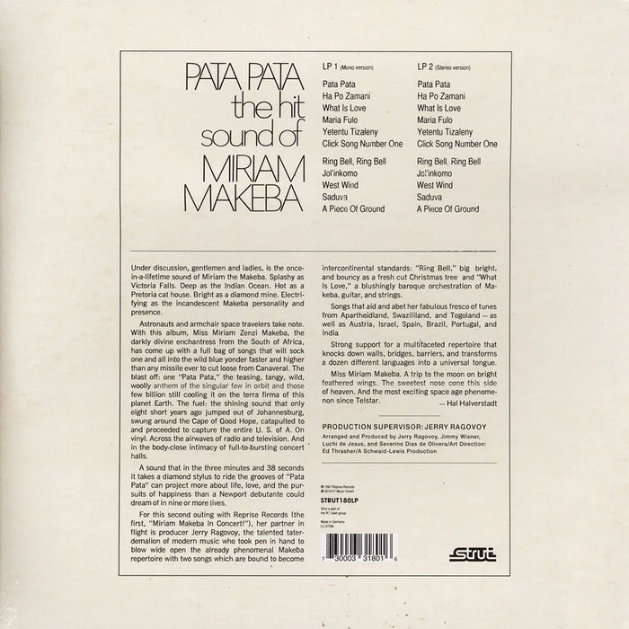 Miriam Makeba – Pata Pata (2xLP) LP vinyl record, image 2 of 2
