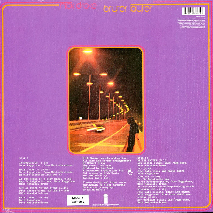 Nick Drake – Bryter Layter LP vinyl record, image 3 of 3