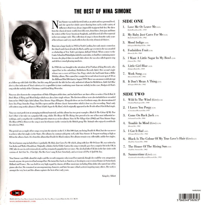 Nina Simone – The Best Of Nina Simone (Coloured vinyl) LP vinyl record, image 2 of 3