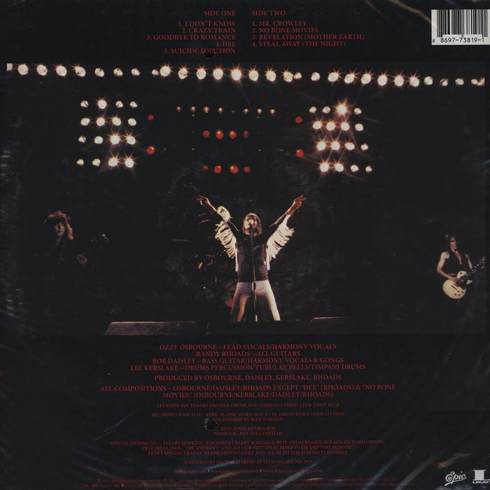Ozzy Osbourne – Blizzard Of Ozz LP vinyl record, image 2 of 3