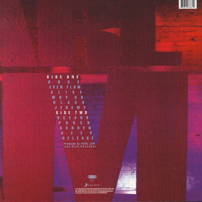 Pearl Jam – Ten LP vinyl record, image 3 of 3