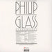 Philip Glass – Glassworks LP vinyl record, image 2 of 3