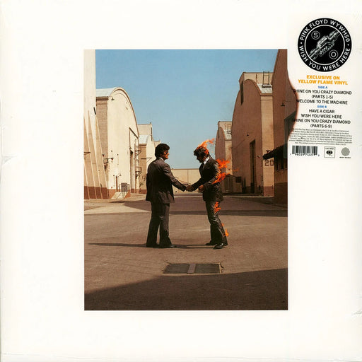 Pink Floyd – Wish You Were Here (50th Anniversary Edition, Yellow Flame Vinyl) LP vinyl record, image 1 of 3