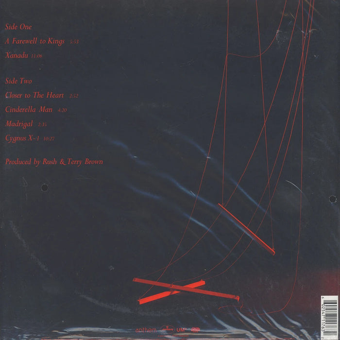 Rush – A Farewell To Kings LP vinyl record, image 2 of 2