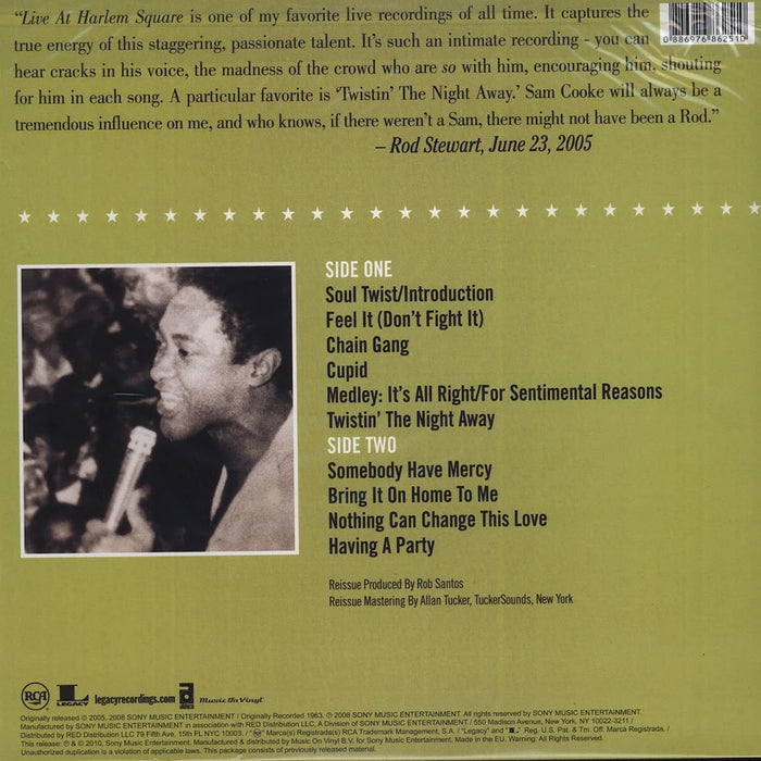 Sam Cooke – Sam Cooke Live At The Harlem Square Club (One Night Stand!) LP vinyl record, image 2 of 2