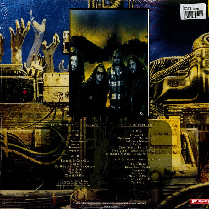 Chaos A.D. – Sepultura (2xLP) LP vinyl record, image 2 of 3