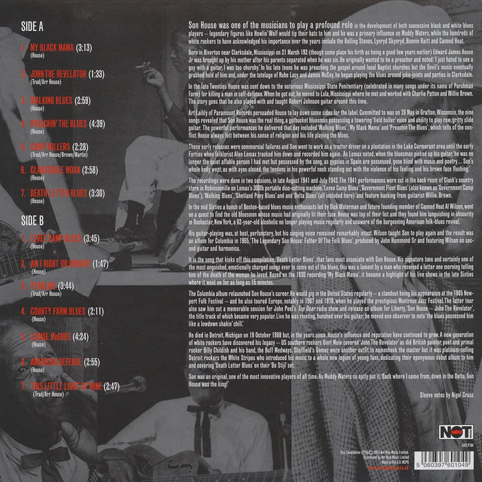 Son House – Raw Delta Blues: The Very Best Of The Delta Blues Master LP vinyl record, image 2 of 2