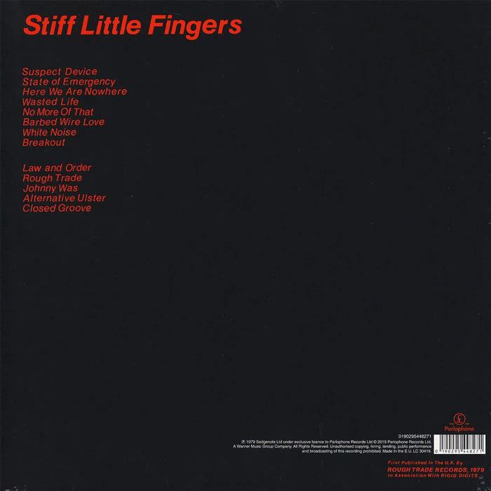 Stiff Little Fingers – Inflammable Material LP vinyl record, image 2 of 2