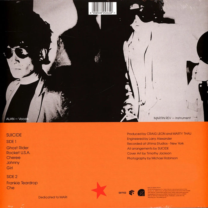 Suicide – Suicide LP vinyl record, image 2 of 2
