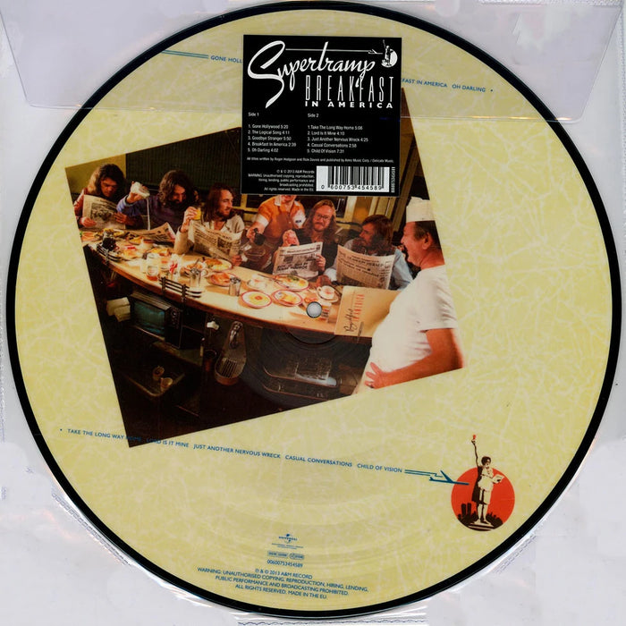 Supertramp – Breakfast In America (Picture Disc) LP vinyl record, image 2 of 2
