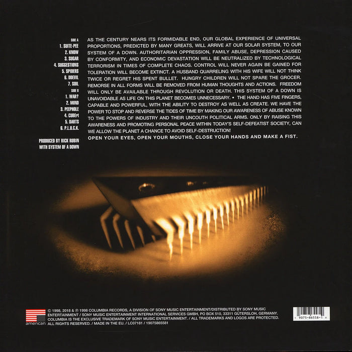 System Of A Down – System Of A Down LP vinyl record, image 2 of 3
