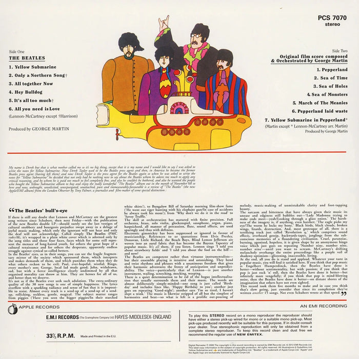 The Beatles – Yellow Submarine LP vinyl record, image 2 of 3