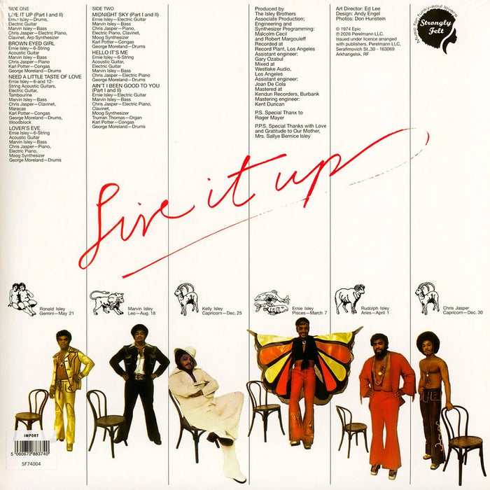 Isley Brothers the – Live It up LP vinyl record, image 2 of 2