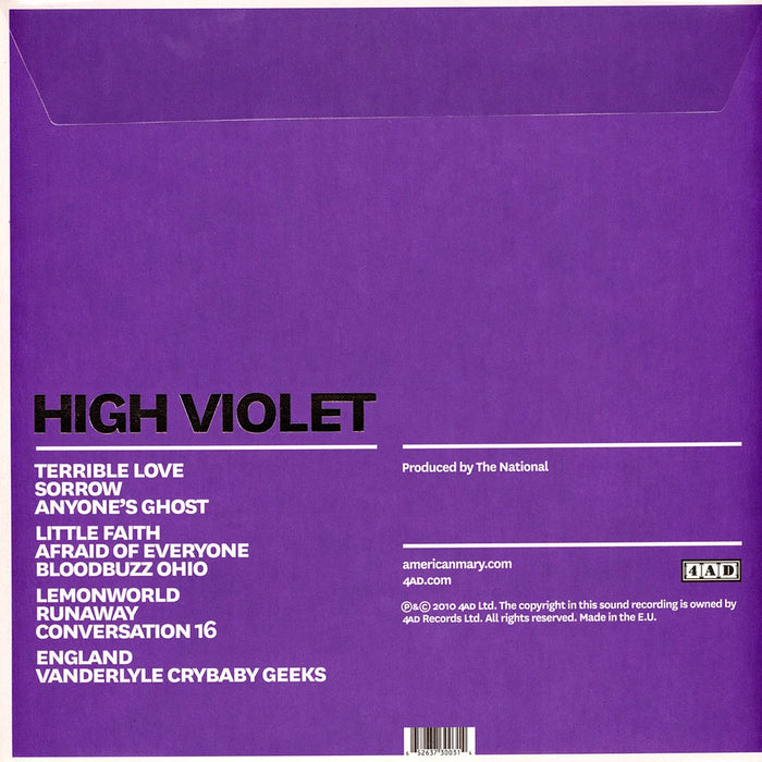 High Violet – The National (2xLP) LP vinyl record, image 3 of 3