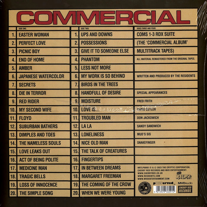 The Residents – Commercial Album LP vinyl record, image 3 of 3
