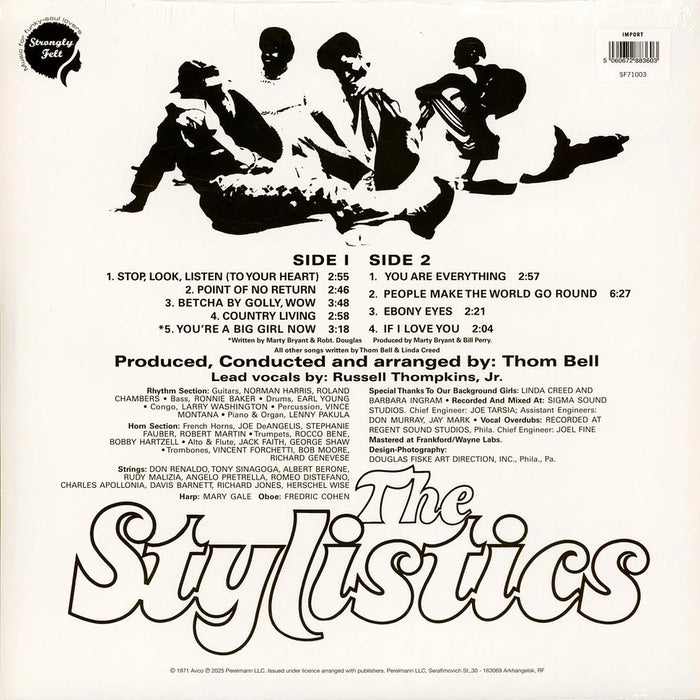 The Stylistics – The Stylistics LP vinyl record, image 2 of 2