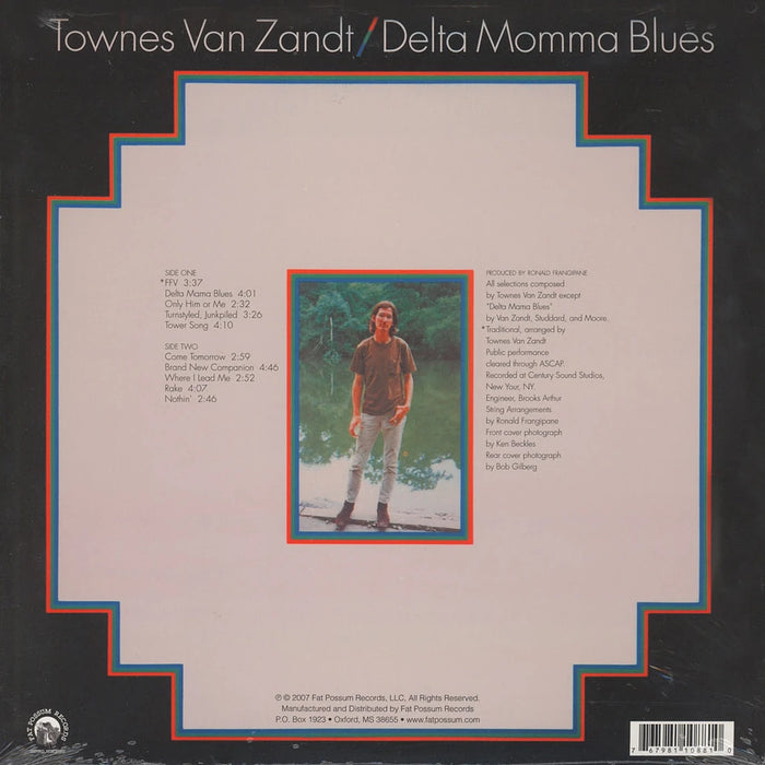 Townes Van Zandt – Delta Momma Blues LP vinyl record, image 2 of 2