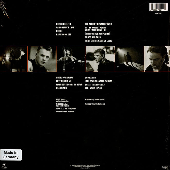 Rattle And Hum – U2 (2xLP) LP vinyl record, image 2 of 3