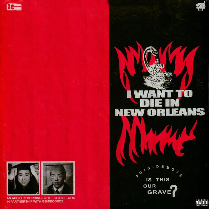 $uicideboy$ – I Want to Die in New Orleans (Silver Vinyl) LP vinyl record, image 1 of 3