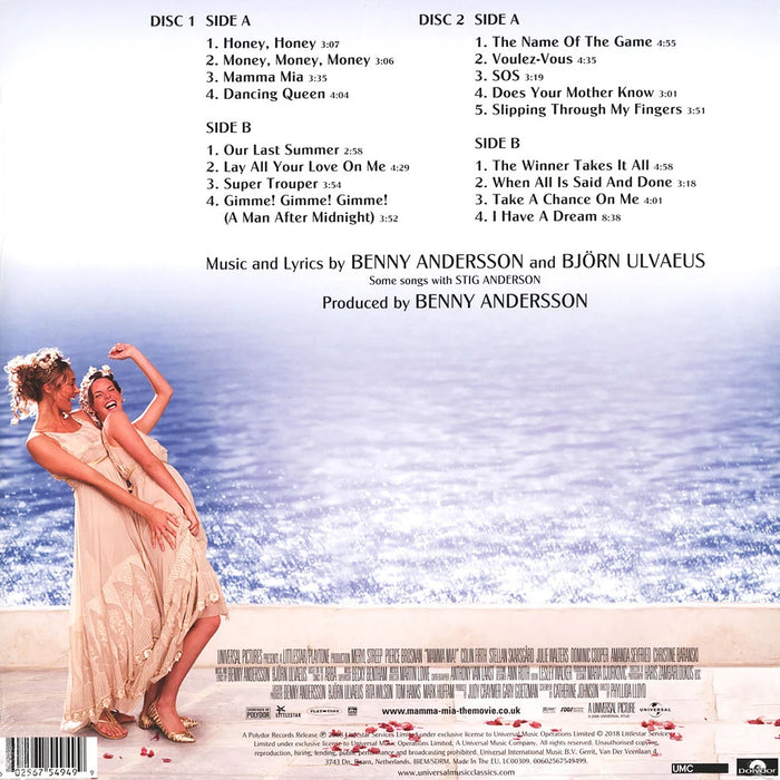 Various – Mamma Mia! The Movie Soundtrack Featuring The Songs Of ABBA (2xLP) LP vinyl record, image 2 of 2