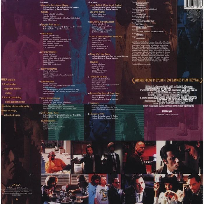 Various – Pulp Fiction (Music From The Motion Picture) LP vinyl record, image 2 of 2